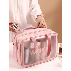 乾湿分離化粧品バッグ女性のポータブル化粧品大容量収納袋 2024 新しいトイレタリーバッグ旅行バッグ