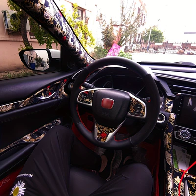 JDM style fabric self-adhesive | Car interior film