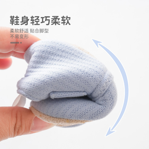 25 spring and autumn soft sole baby shoes toddler shoes cartoon strap shoes 6-12 non-slip cloth sole cloth front shoes