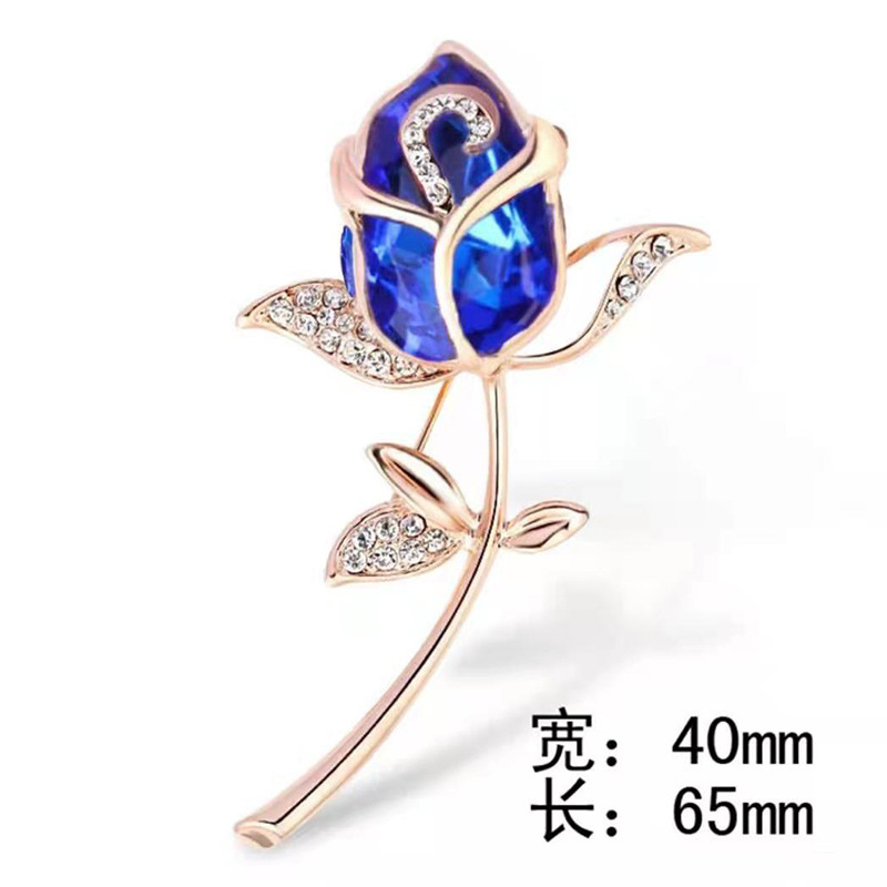 新商品の高級ブローチの軽い豪華なスーツのコートの胸の花、日韓の気質のピンの大気の百合の精巧な個性の装飾|undefined