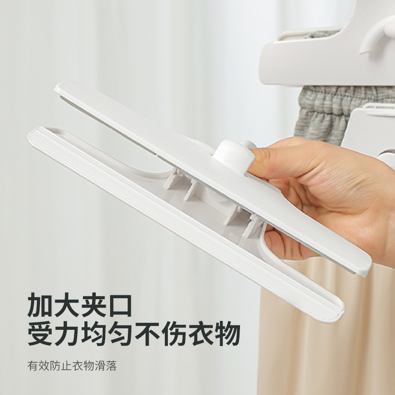 New style pants clips for household convenience, markless rotating and superimposed clothing classification and organization rack dormitory wardrobe storage clip