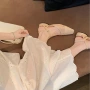 包头同款镂空编织单鞋