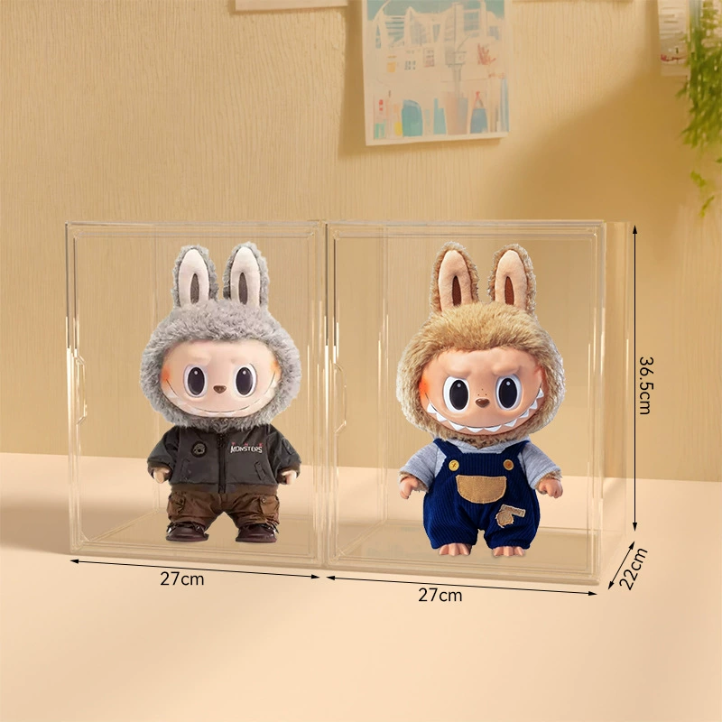 Display Box (Labubu) Acrylic Doll Display Cabinet, Transparent Multi-Size Storage