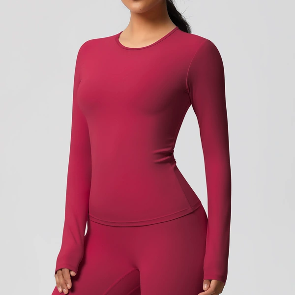 7102 Long Sleeve-Roll Red
