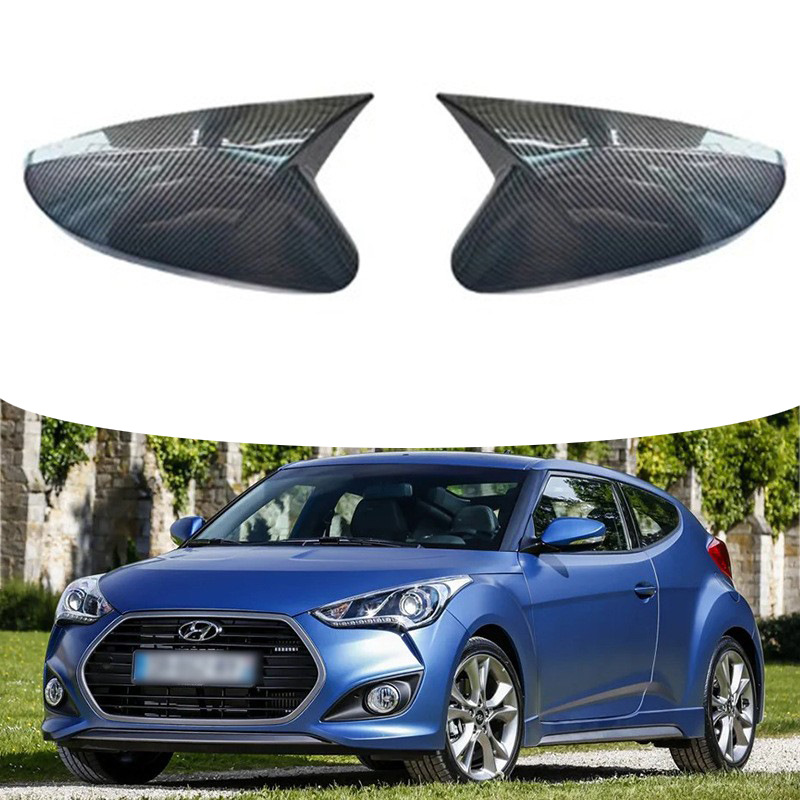 Para 2011-2015 Hyundai veloster espejo retrovisor cubierta coche cuerno lado espejo Shell marcha atrás cubierta Decoración