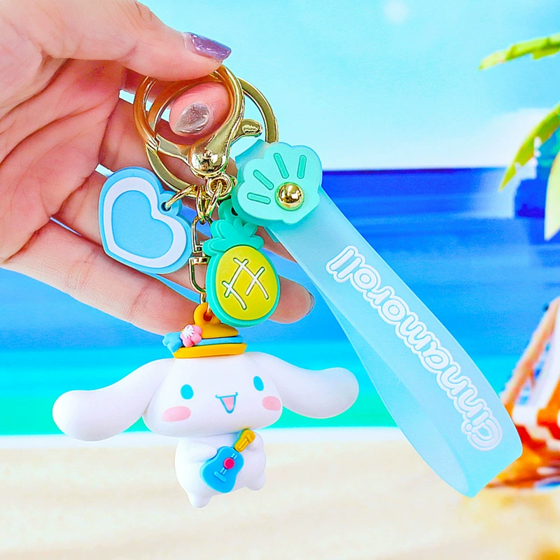 Sanrio, оригинальный мультяшный брелок, для автомобильных ключей, подвеска, аксессуар, высококачественный стиль