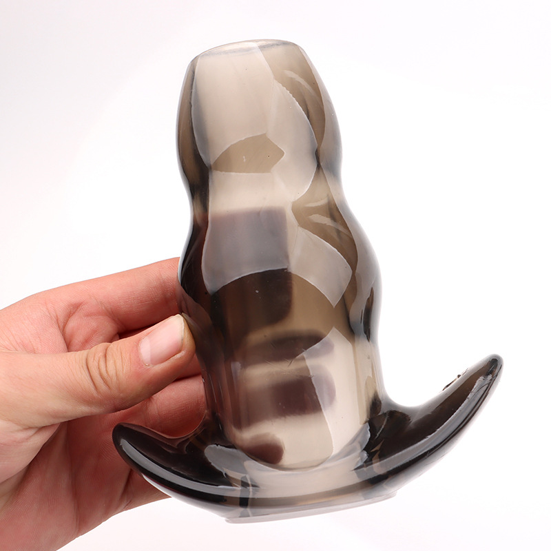 Hollow Anal Plug Dilator, Wearable TPE Backcourt Toy, Leak-Proof Design — detail image 6