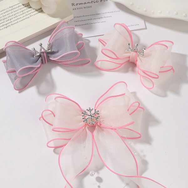Shiffon hairgrip with bow
