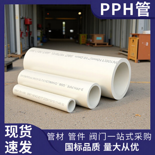 Pph Pipe Acid and Alkali Corrosion Resistant Chemical Laboratory Pph Pipe Chemical Plant High Temperature Resistant Pph Pipe