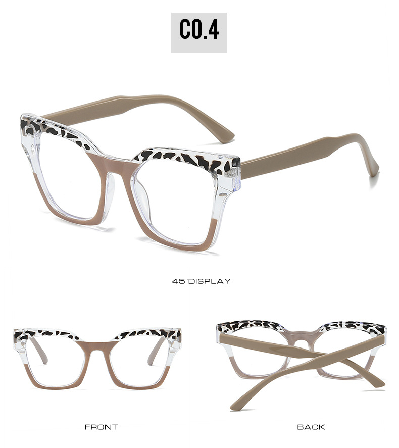 50g Weight Full Frame Glasses Structure Glasses Classification Ac Lens Material Square Glasses Style Casual, Holiday Occasion Solid Color Pattern All Seasons Season Unisex Gender Hip-Hop, Punk Style Hip-Hop Punk Solid Color Ac Square Full Frame Optical Glasses 9
