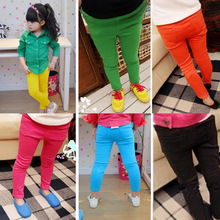 特价 童装欧美春秋季新款女童打底裤 休闲女童修身打底裤