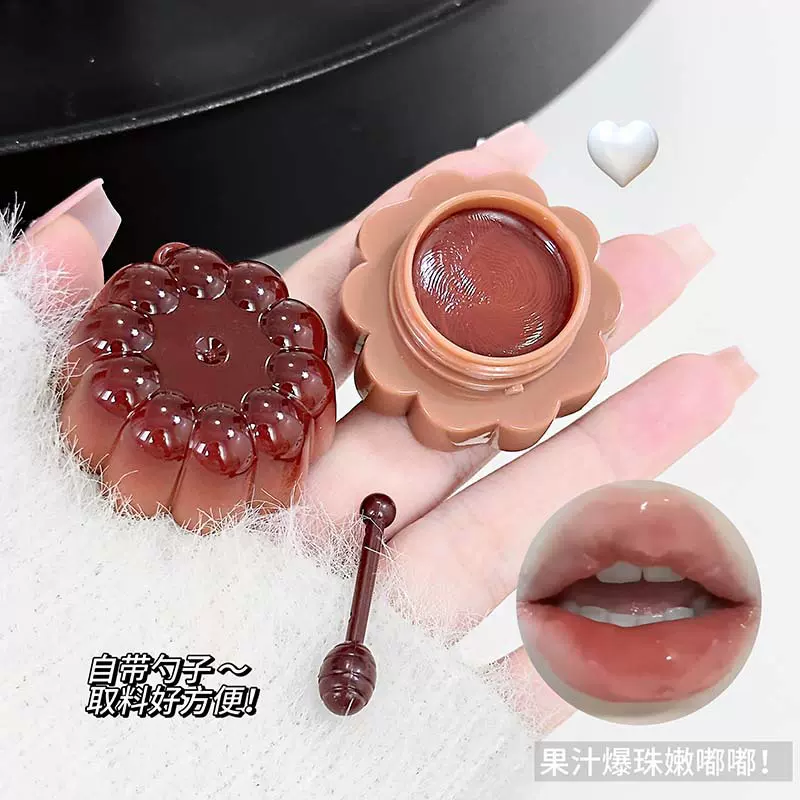 卡泡维妮果冻布丁固体唇蜜 水光不易沾杯持妆嘟嘟唇唇釉跨境彩妆
