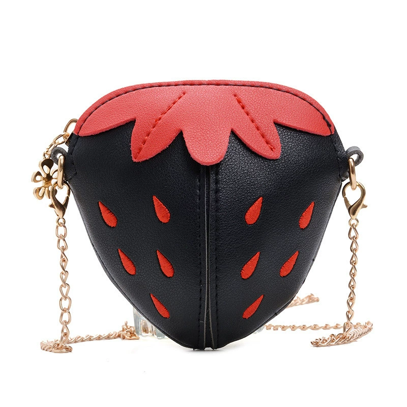 Children's bag, strawberry, cute chain, small wallet, fruit accessory, backpack