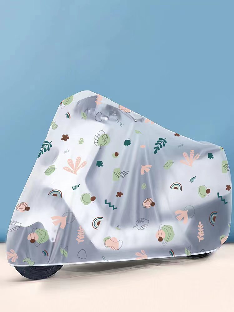 Peva cubierta de lluvia para coche eléctrico Yadi cubierta de polvo universal para coche de batería con cuchillo de corte