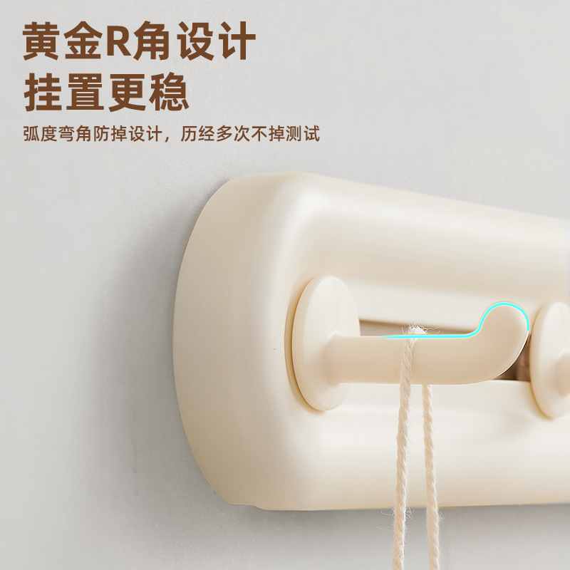 Gancho sin perforación de baño fuerte adhesivo de pared de baño pared colgar toalla puerta detrás de la ropa gancho adhesivo