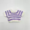 Purple edge stripes on white