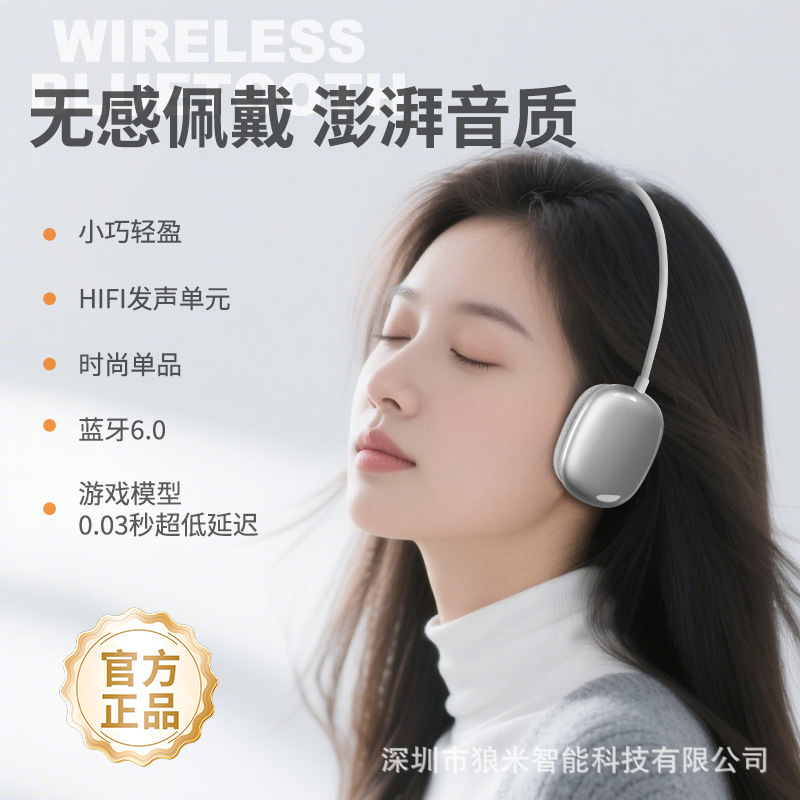 2025 New Head-Mounted Wireless Bluetooth Headset for Students, Men and Women, Compact Headset, Simple and Fashionable Photo-Taking Item 2025 New Head-Mounted Wireless Bluetooth Headset for Students, Men and Women, Compact Headset, Simple and Fashionable Photo-Taking Item