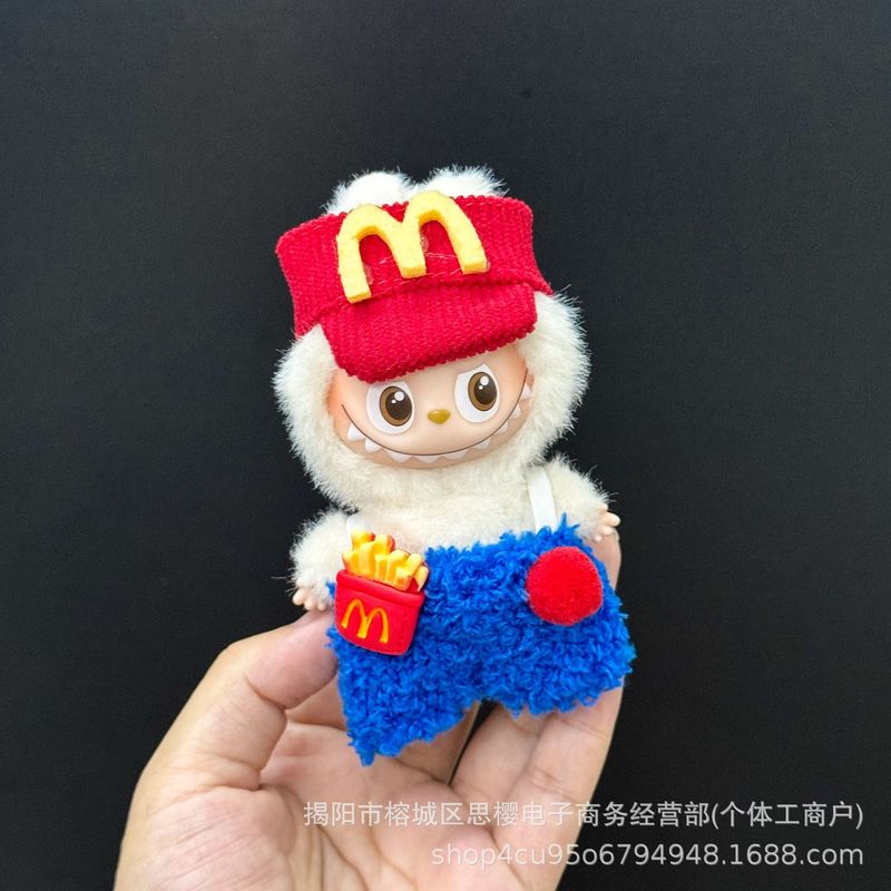 仅衣服适用四代心底密码4.0拉布布娃衣mini版Labubu迷你公仔套装|undefined
