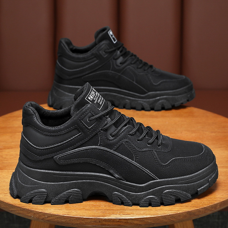 Zapatos masculinos de otoño nuevos zapatos transpirables de protección laboral tendencia masculina 100 zapatos de herramientas antideslizantes de suela gruesa zapatos de moda casual papá image 8