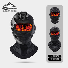 Winter Cycling Headgear Men Outdoor Sports Mountaineering Skiing Windproof Ear and Neck Protection Breathable Warm Face Mask DTJ40