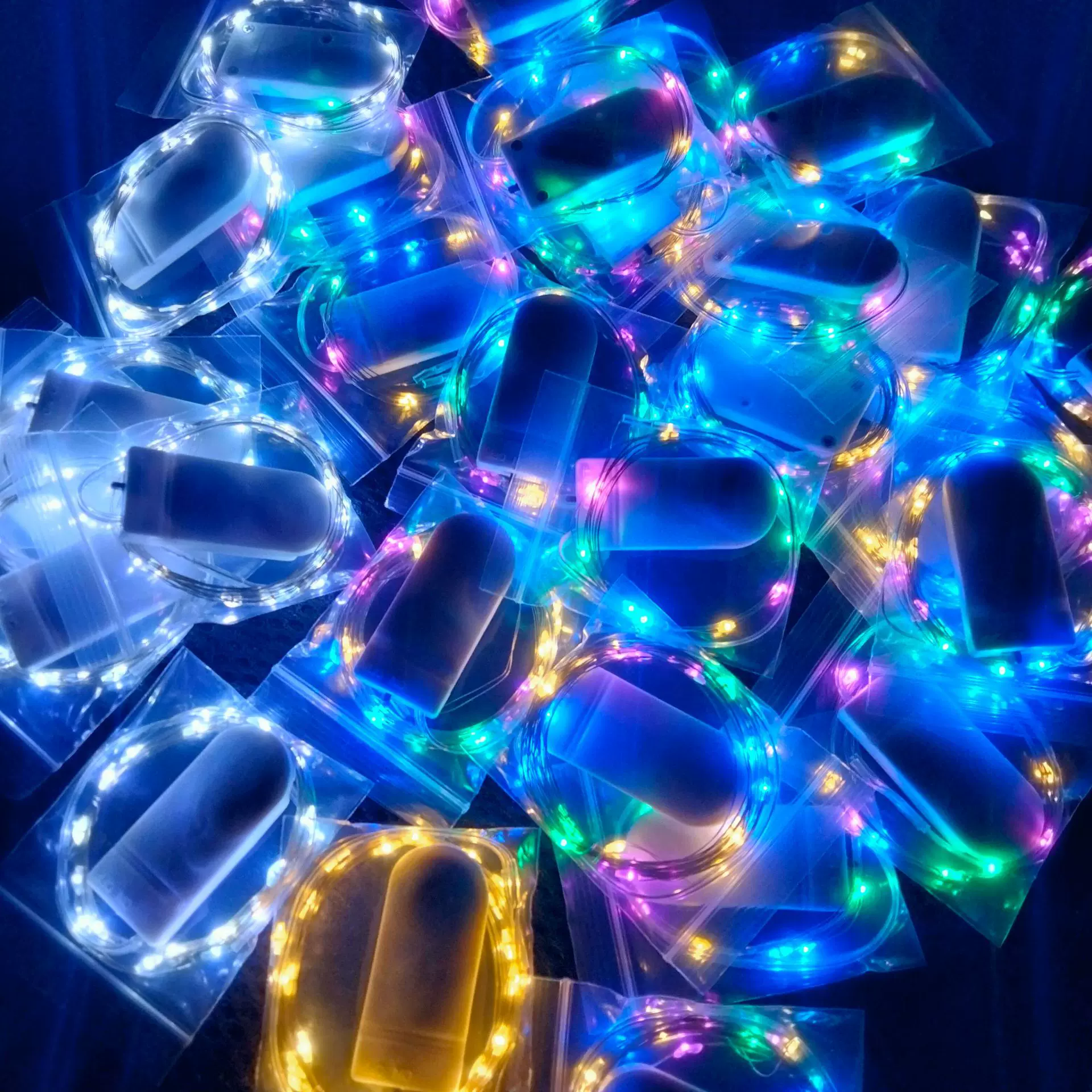 纽扣电池盒铜线灯 鲜花礼盒装饰彩灯节假日装饰led灯串厂家批发