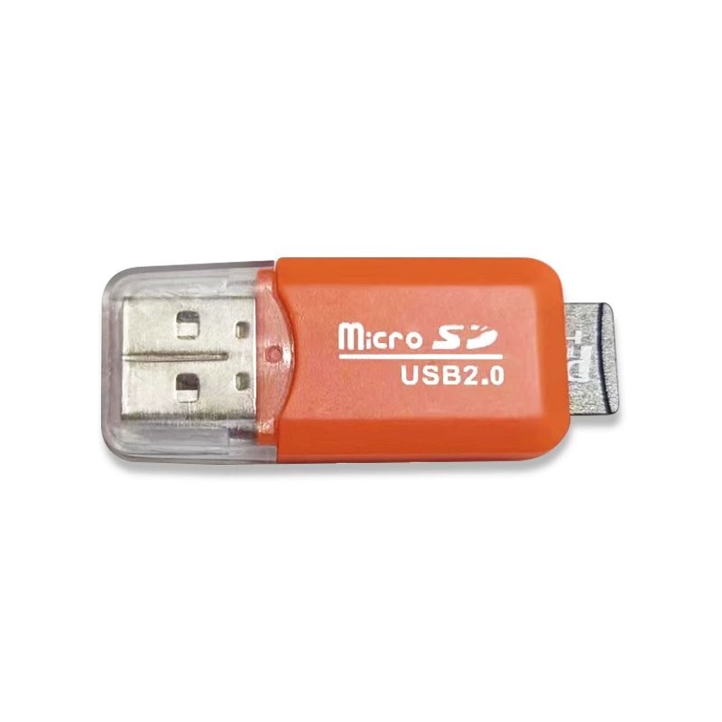 Кардридер для TF (MicroSD), USB 2.0, от производителя, расцветка в ассортименте