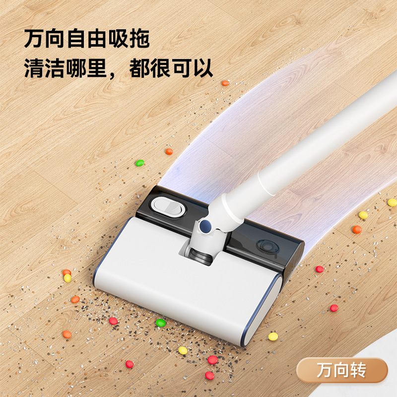 Aspiradora de mano doméstica con cable de 500 W de alta potencia y alta succión de mano con succión para eliminar ácaros y aspiradora integrada para fregar