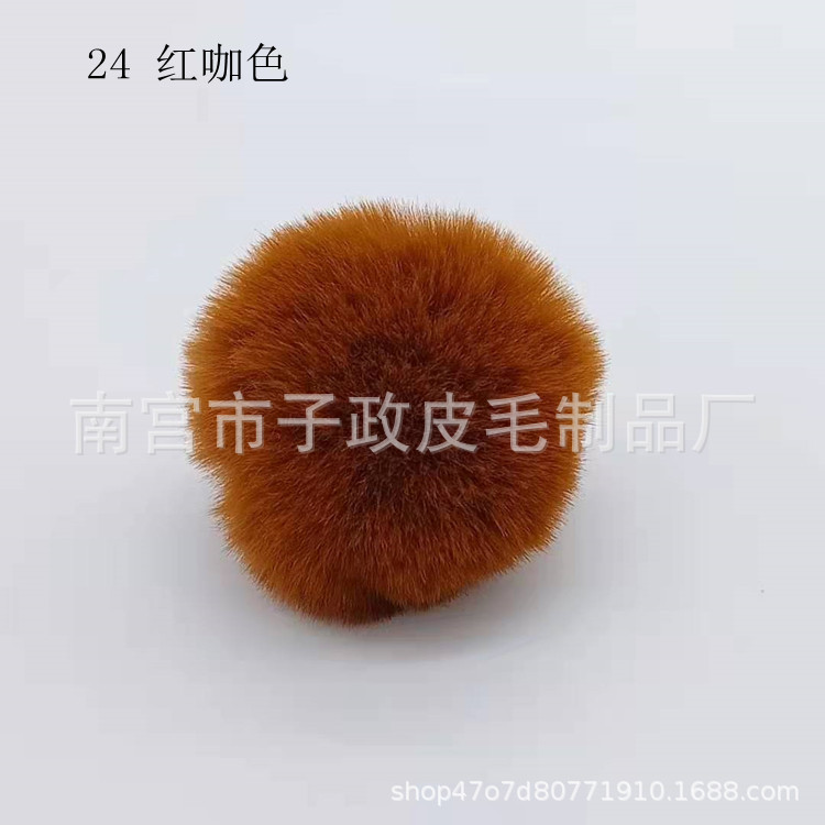 Bola de piel de conejo de imitación 6cm7cm8cm9cm10cm Bola de piel al por mayor hecha a mano DIY joyería ropa zapatos accesorios adornos