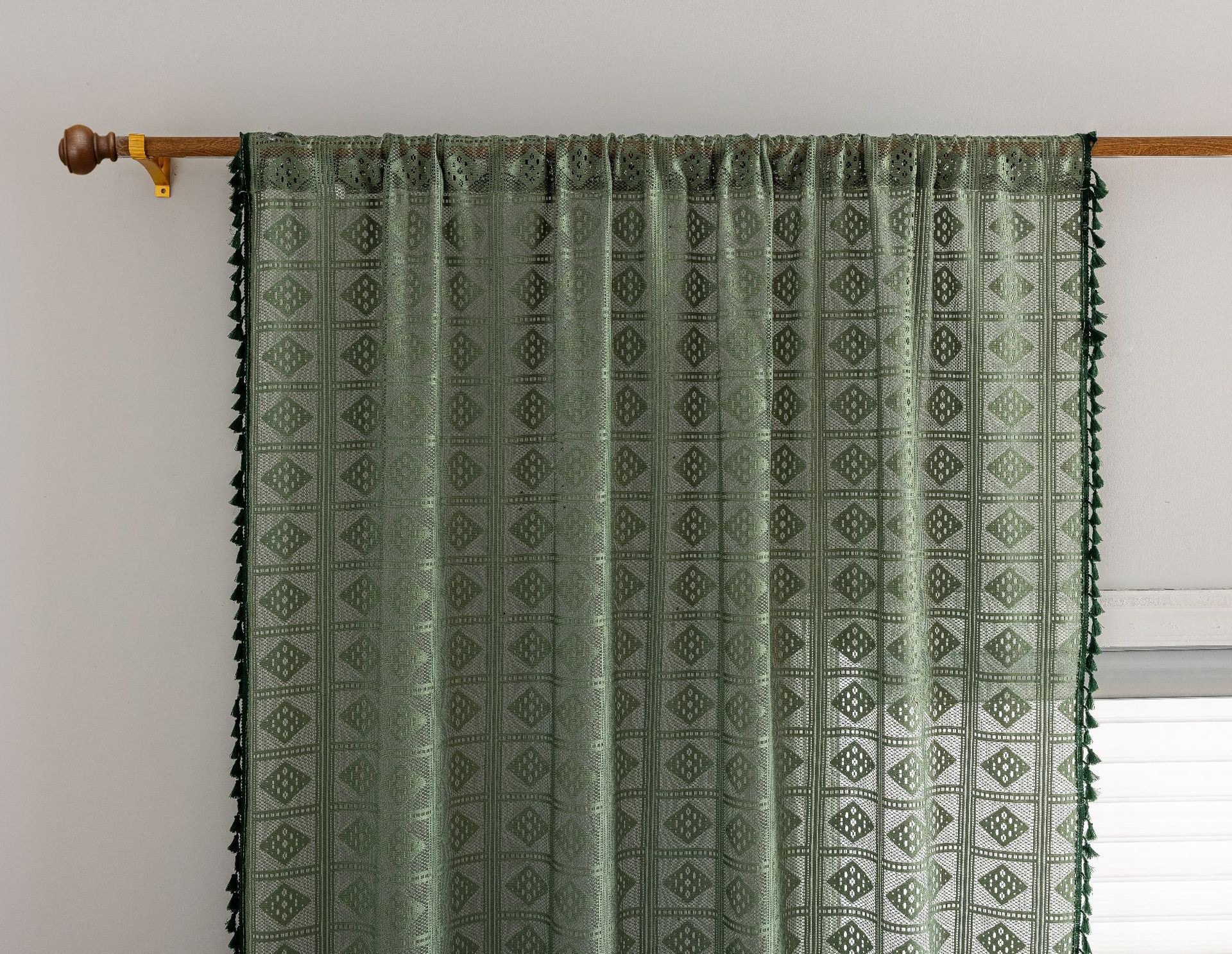 Lace Sheer Curtains Bohemian Window Fabric For Home Decoration_voghion.com
