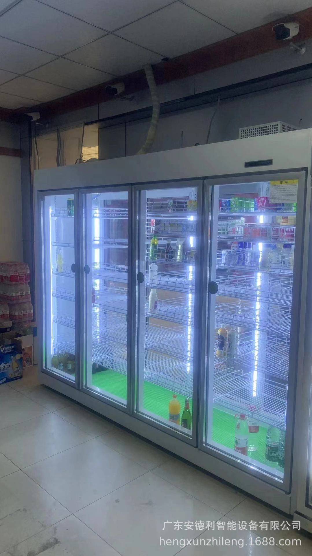 实力厂家生产超市饮料冷藏展示冰柜便利店冰箱多门冷柜安装