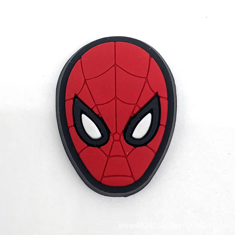 スパイダーマン 13 漫画スパイダーマン下駄靴バックル靴飾り DIY ジビックスタークロックスアクセサリー|undefined