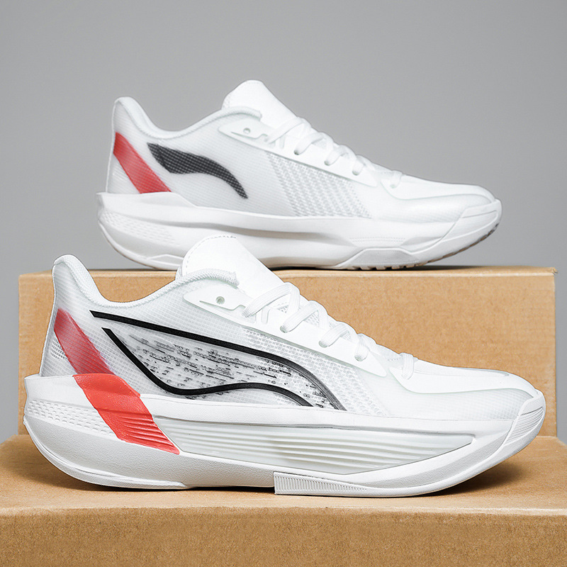Zapatillas de baloncesto de combate reales ligeras y transpirables con amortiguación juvenil de marea nacional para hombres y mujeres, zapatillas deportivas recreativas antideslizantes retro resistentes al desgaste