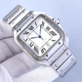 外贸山度士手表杜蒙罗马系列全自动机械表情侣款时尚蓝气球跨境批