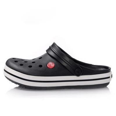 2022 New Men's and Women's Crocs-Style Thick-Soled Couple's Beach Sandals, Non-Slip Clogs, Closed-Toe Slippers