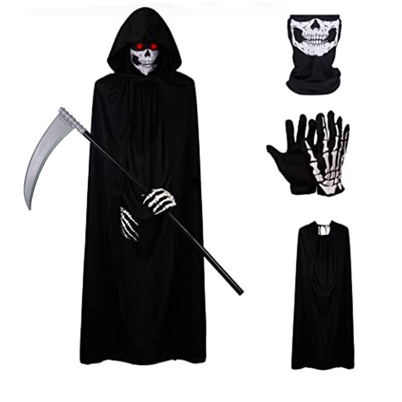 Halloween Witch Nose Set Red Nails Adult Pleated Witch Hat Red Single Layer Witch Death Cloak Halloween Witch Nose Set Red Nails Adult Pleated Witch Hat Red Single Layer Witch Death Cloak