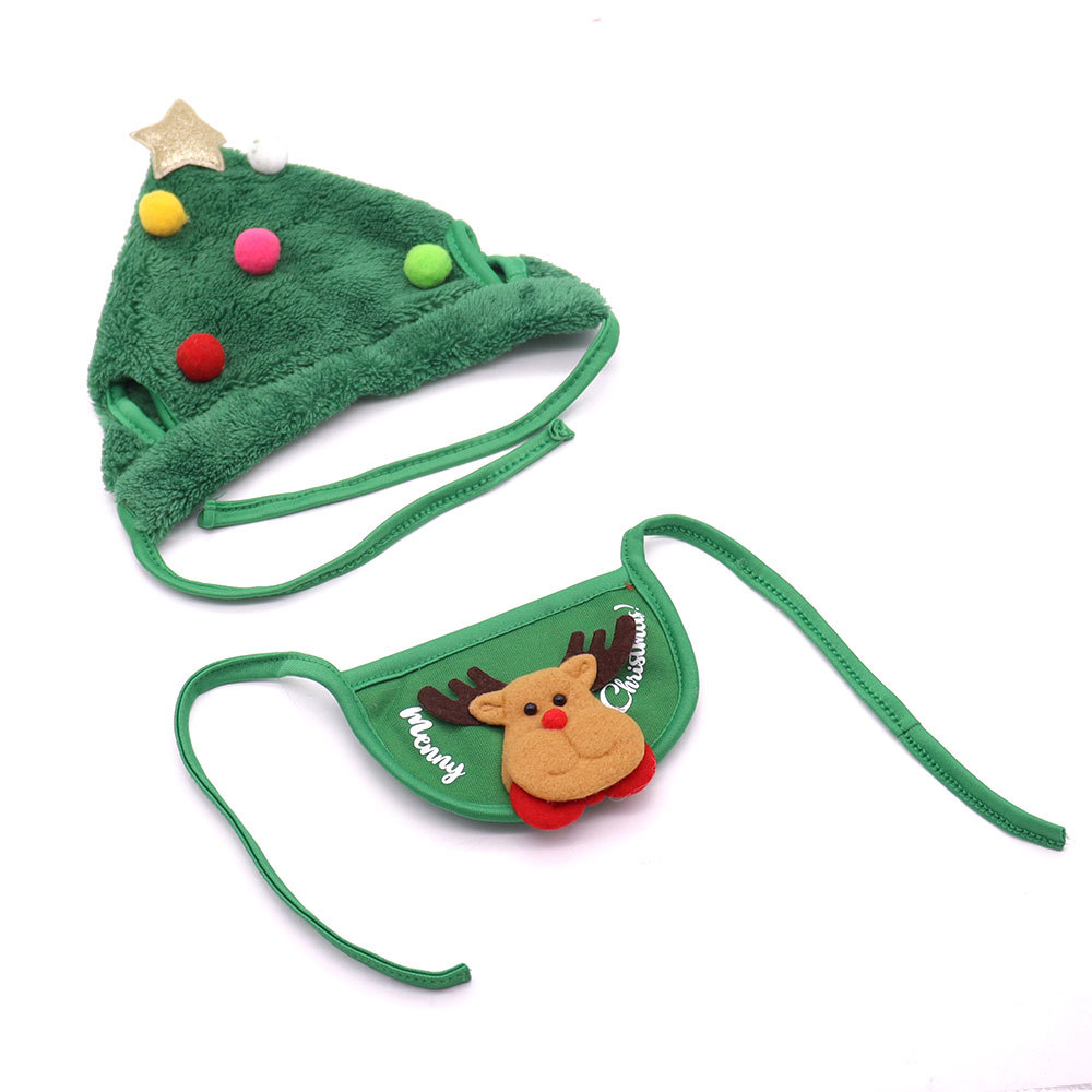Ropa para mascotas, ropa para perros de Navidad, perros pequeños cálidos, lucha contra la ley, coki, sombrero de Navidad, gatito, ropa de otoño e invierno