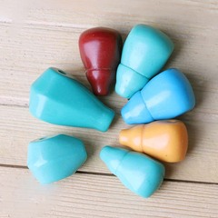 天然マグネシウムマグネシウムターコイズ三方仏頭 DIY 手織りブレスレットネックレスアクセサリービーズアクセサリー
