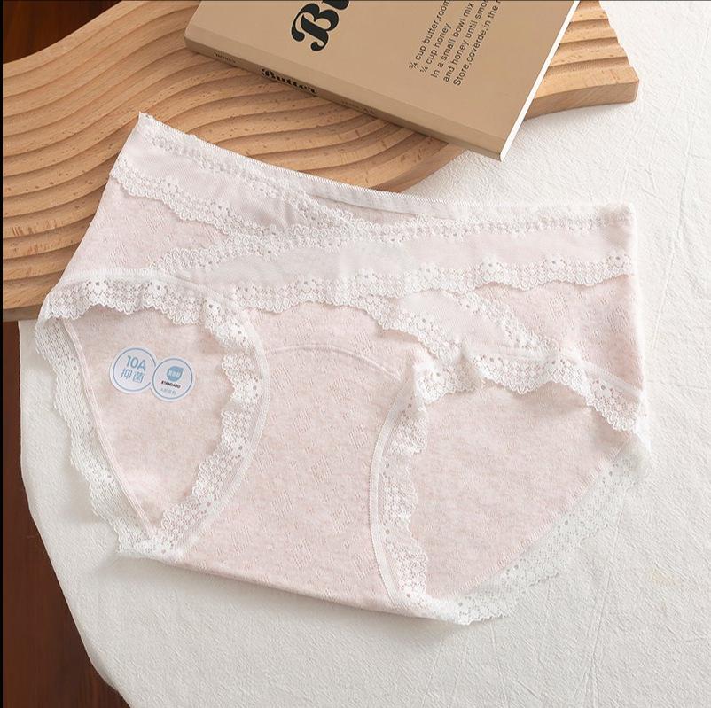 Dulce y puro viento ~ Bragas sexy transpirables, encaje femenino, bolso transpirable, nalgas, sin costuras, nalgas, calzoncillos para mujer