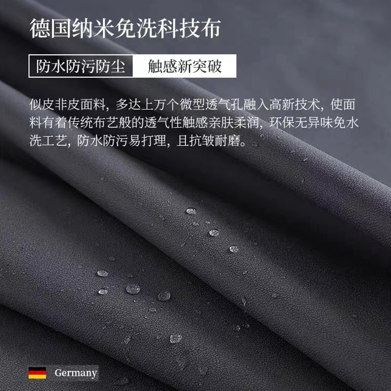 Tecnología sofá de tela combinación de sala de estar nórdico moderno simple apartamento grande y pequeño fila recta tres cuatro personas tela sofá de látex