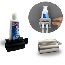 304不锈钢牙膏挤压器洗面奶免打孔挂壁式牙刷置物架挤牙膏器