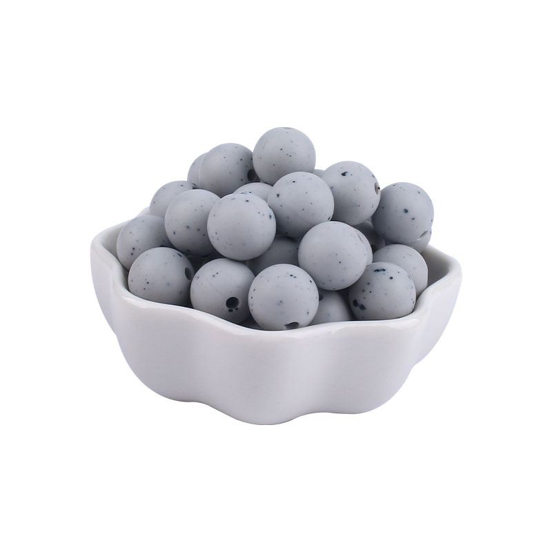 12mm cuentas de silicona molar juguete mordedor pulsera cadena chupete collar infantil DIY accesorios joyería