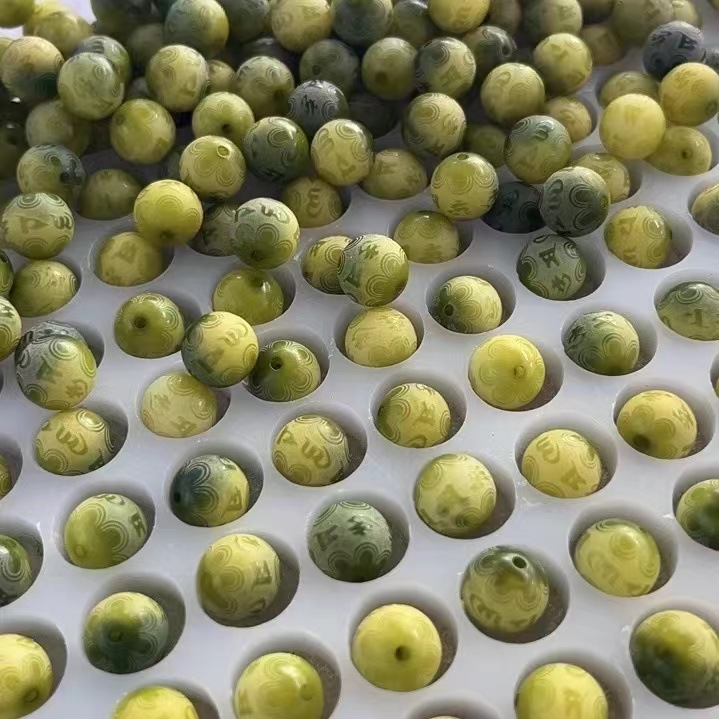 Бусины Mantra Little Lime с шестью персонажами 12 мм