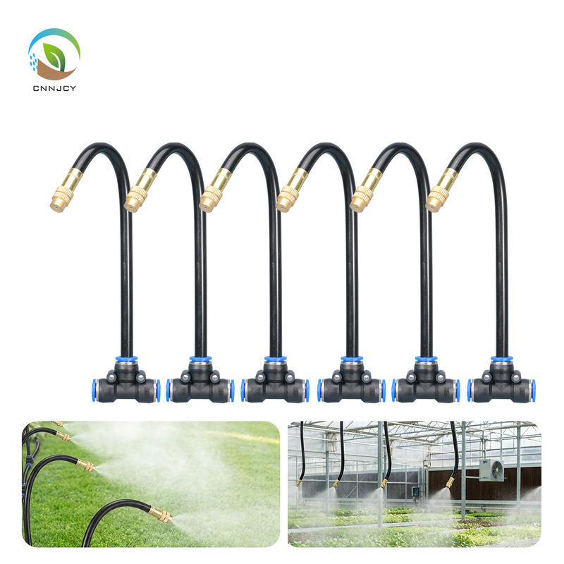 Universal Nozzle Automatic Flower Watering Device for Garden, Adjustable Spray Mist Irrigation Cooling Quick-Connect Humidification Equipment