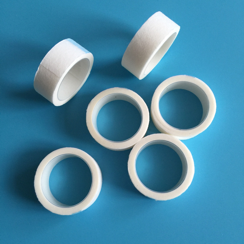 一次性无纺布胶带中文无纺布纸胶带固定胶带透气易撕胶卷睫毛贴卷