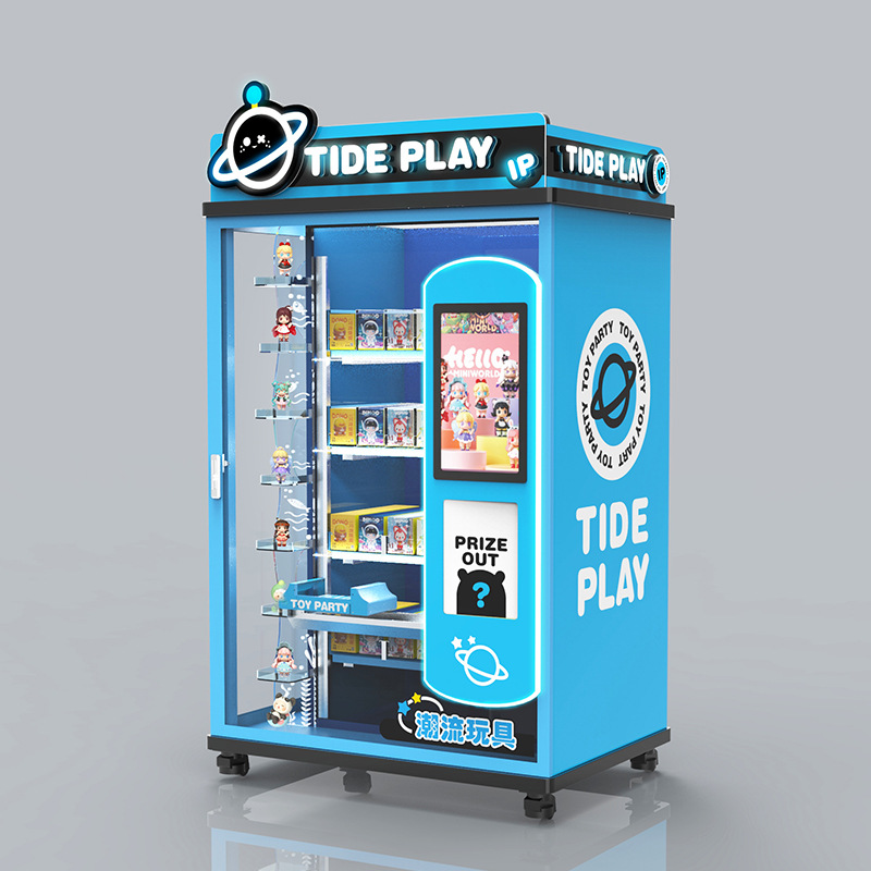 Máquina expendedora de caja ciega de juego de moda, máquina expendedora de maquillaje inteligente, fabricante de origen de la máquina expendedora minorista de muñecas