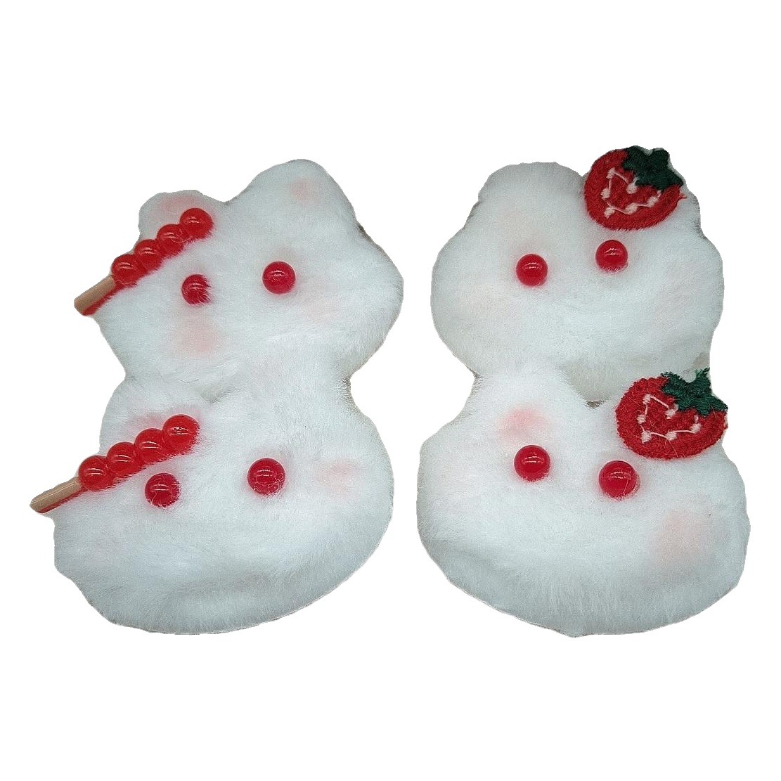 Autumn and Winter cute soft cute sugar gourd Bunny plush hairpin ins girl blush rabbit children class gift