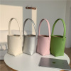 Small design capacious polyurethane matte shoulder bag