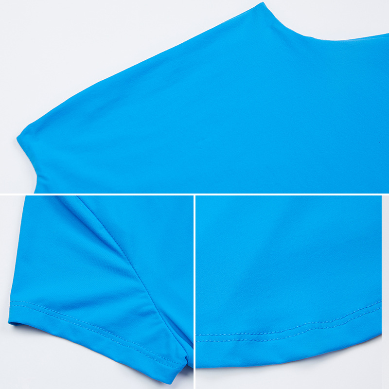 Cross-border nueva ropa de yoga delgada y delgada rápida secado universal de cuello alto chaqueta deportiva running camiseta deportiva mangas cortas