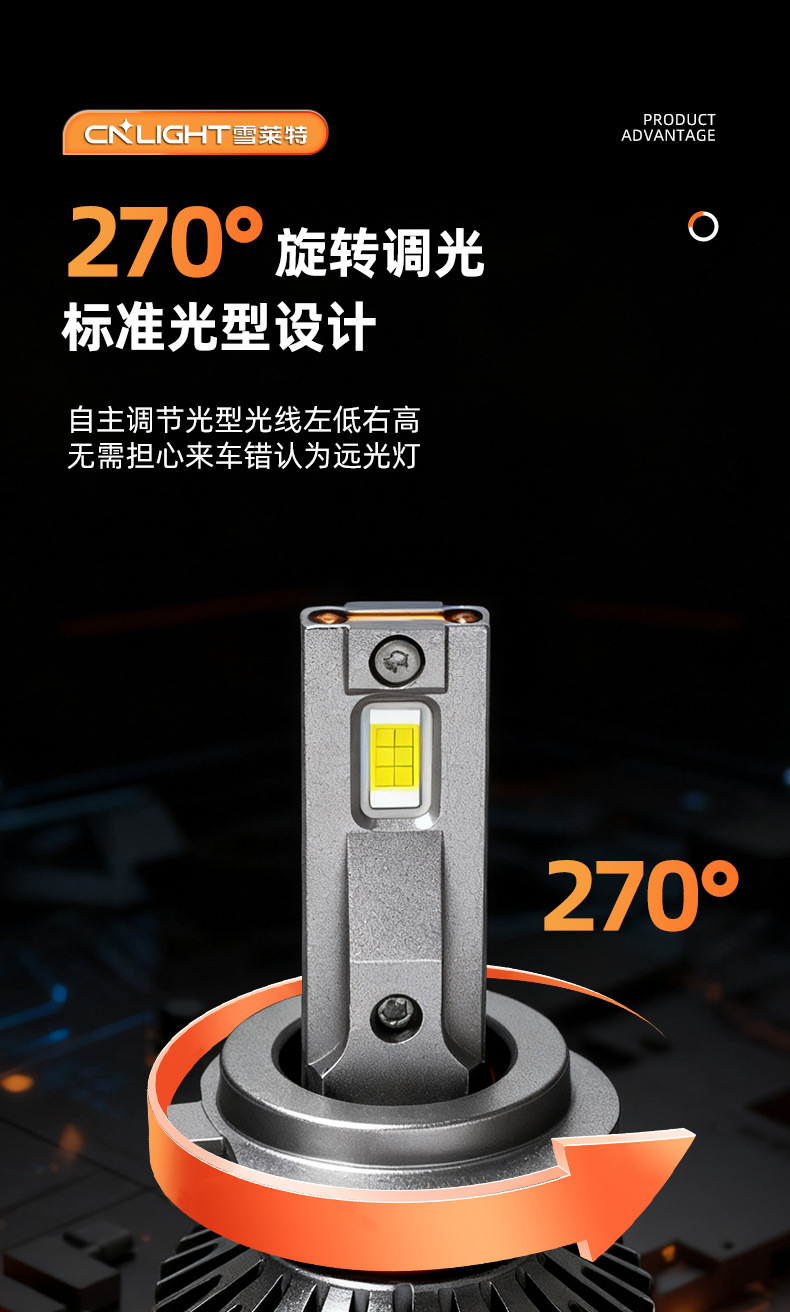 Snowlite 110W Rain God Penetrating King Car Bulb Led Headlight H7 Super Bright Light H4 Far and Near Integrated Car Light