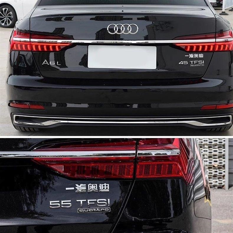 Audi A6L rear emblem 45TFSI four-wheel drive emblem 40TFSI displacement sticker 55 letter car emblem modified decorative displacement sticker